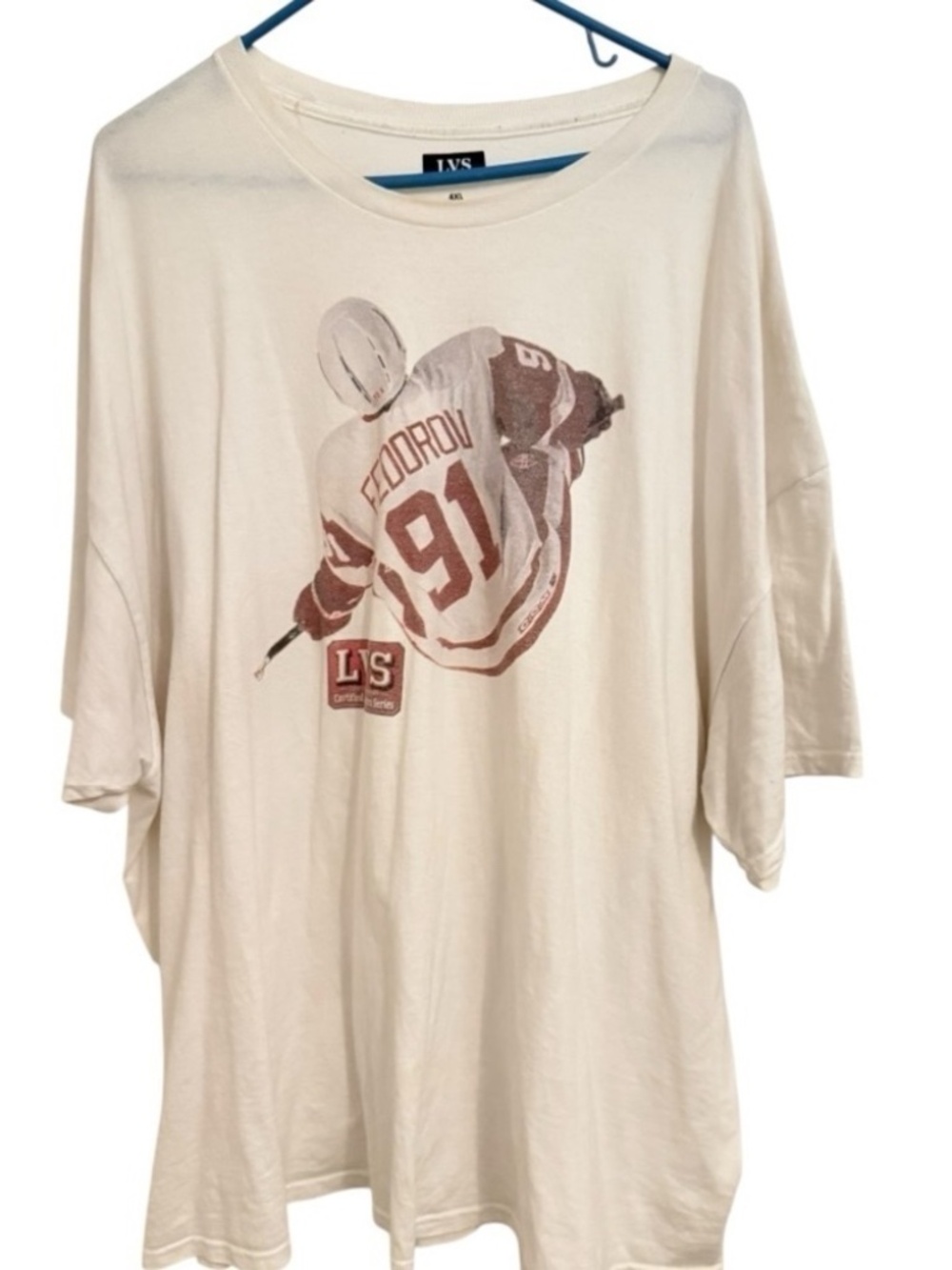 Detroit Red Wings Sergei Fedorov Hockey Rare NHL Y2k 90s Grail 4XL 3XL